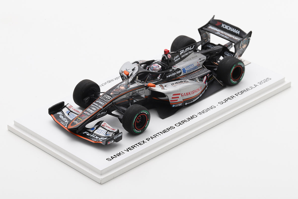 38 阪口 晴南 Sena Sakaguchi SANKi VERTEX PARTNERS CERUMO・INGING SUPER FORMULA 2025 SF23 Spark 43SF2538