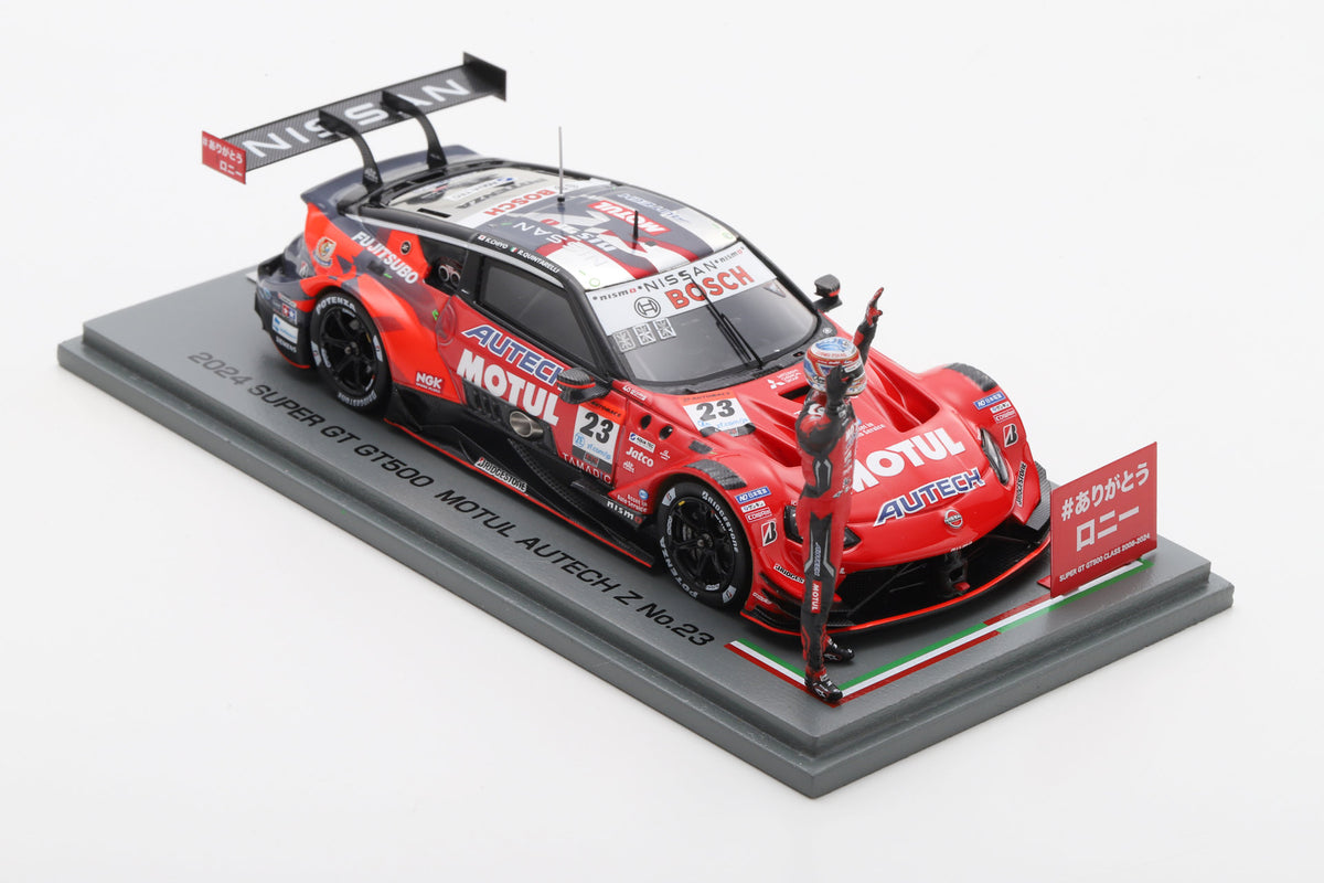 Spark 43SGT24023R 1/43 MOTUL AUTECH Z No.23 NISMO GT500 SUPER GT 2024 Ronnie Quintarelli SUPER GT GT500 Class Last Run