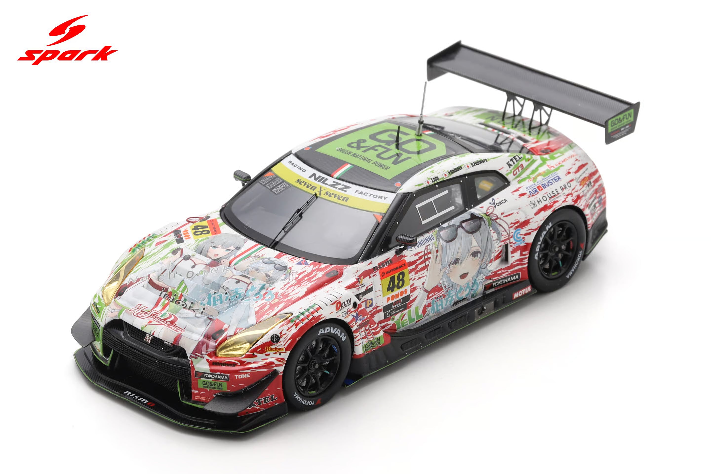 Spark 43SGT25048 1/43 Datsumou K's Frontier GO & FUN NekoNeko GT-R