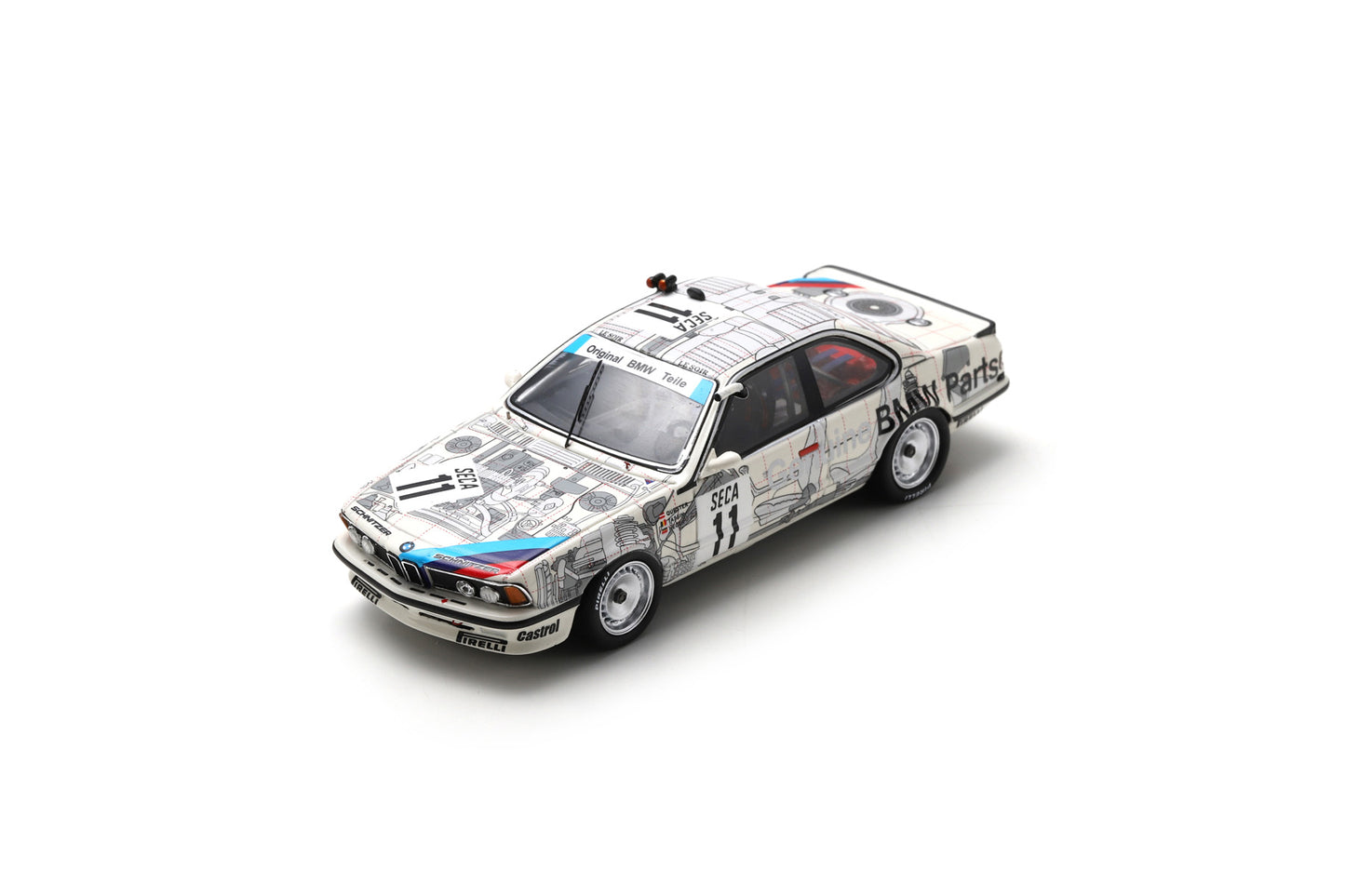 Spark 43SPA1986 1/43 BMW 635 Csi No.11 Winner 24H Spa 1986 D. Quester - Th. Tassin - A. Heger