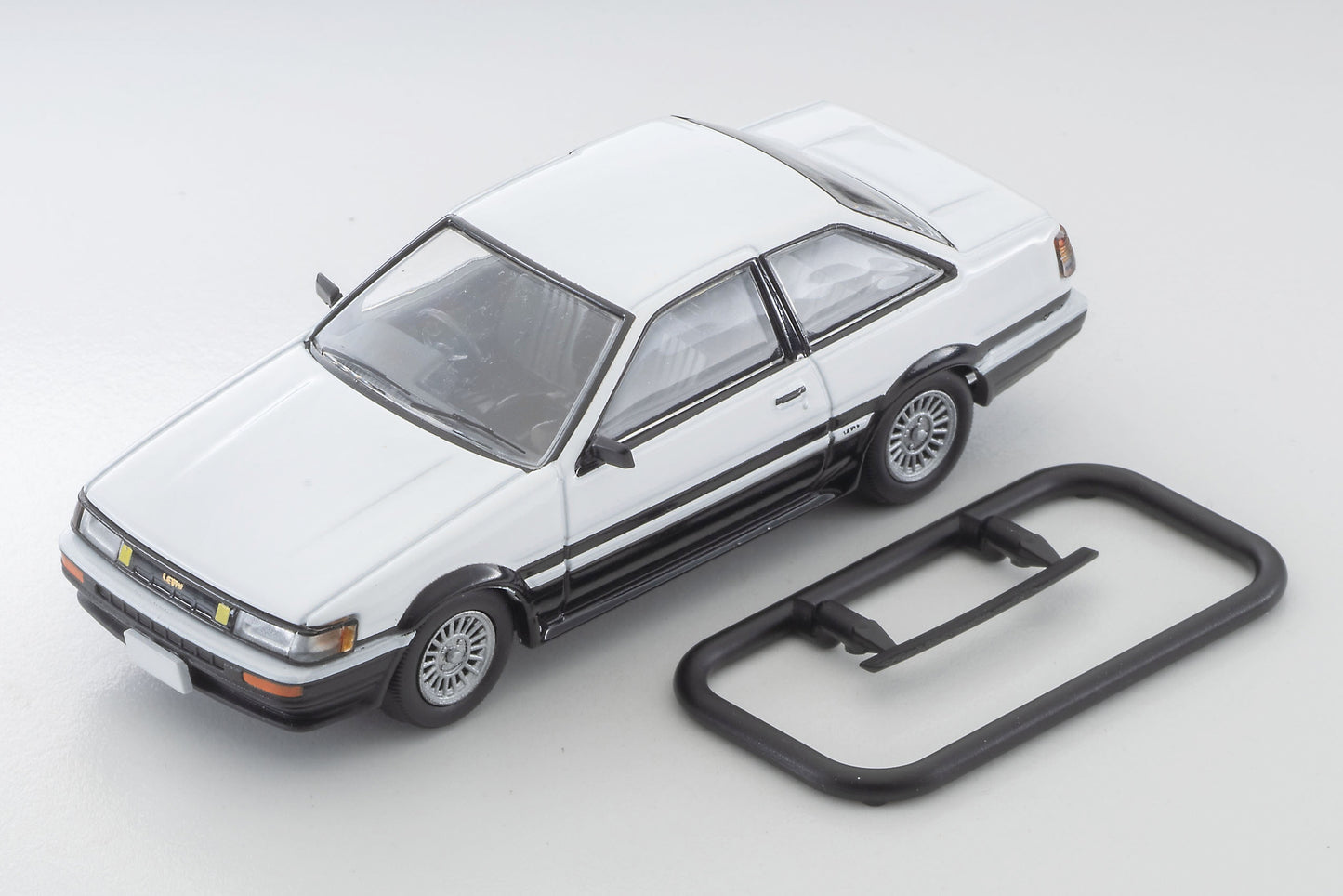 TLV 1/64 LV-N284c トヨタ カローラレビン 2ドア GT-APEX (銀/黒) 84年式