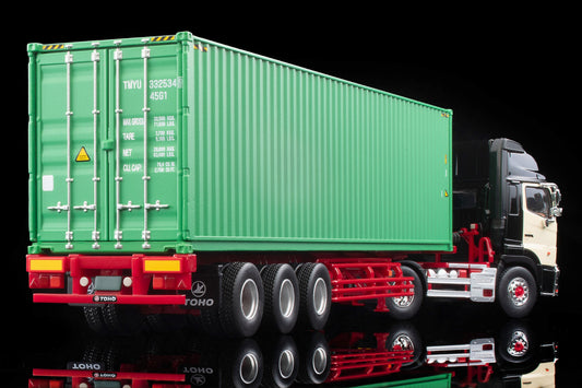 TLV 1/64 LV-N292c 日野プロフィア 40ft海上コンテナトレーラ (東邦車輛TC36H1C34)(黒)