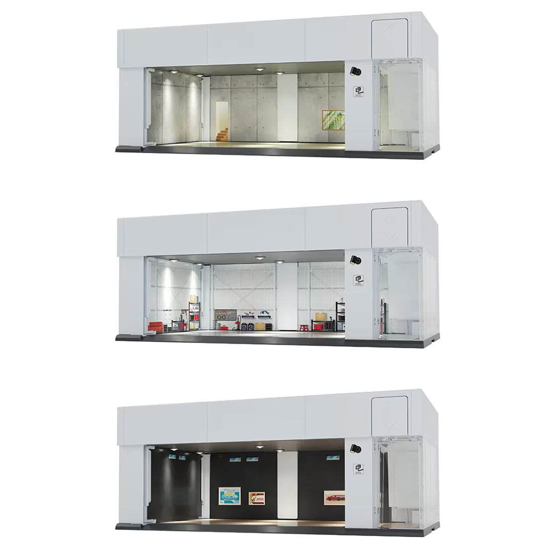 トミカプレミアム tomica GARAGE SILVER WHITE Standard Edition