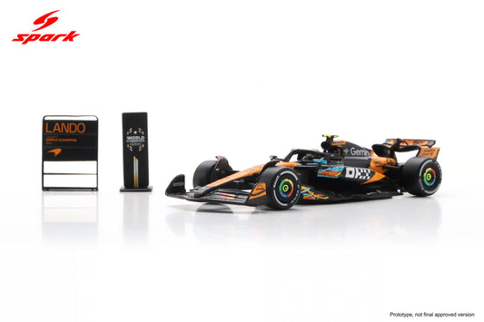 Spark 64S078 1/64 McLaren MCL39 No.4 3rd Abu Dhabi GP 2025 F1 Drivers' World Champion 2025Lando Norris