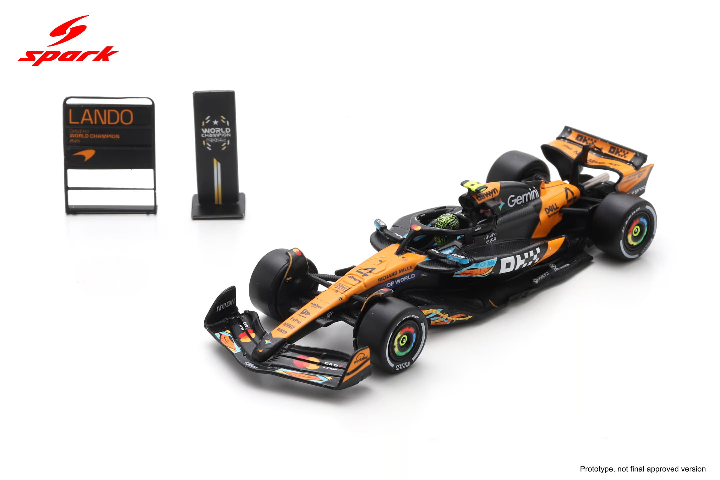 Spark 64S078 1/64 McLaren MCL39 No.4 3rd Abu Dhabi GP 2025 F1