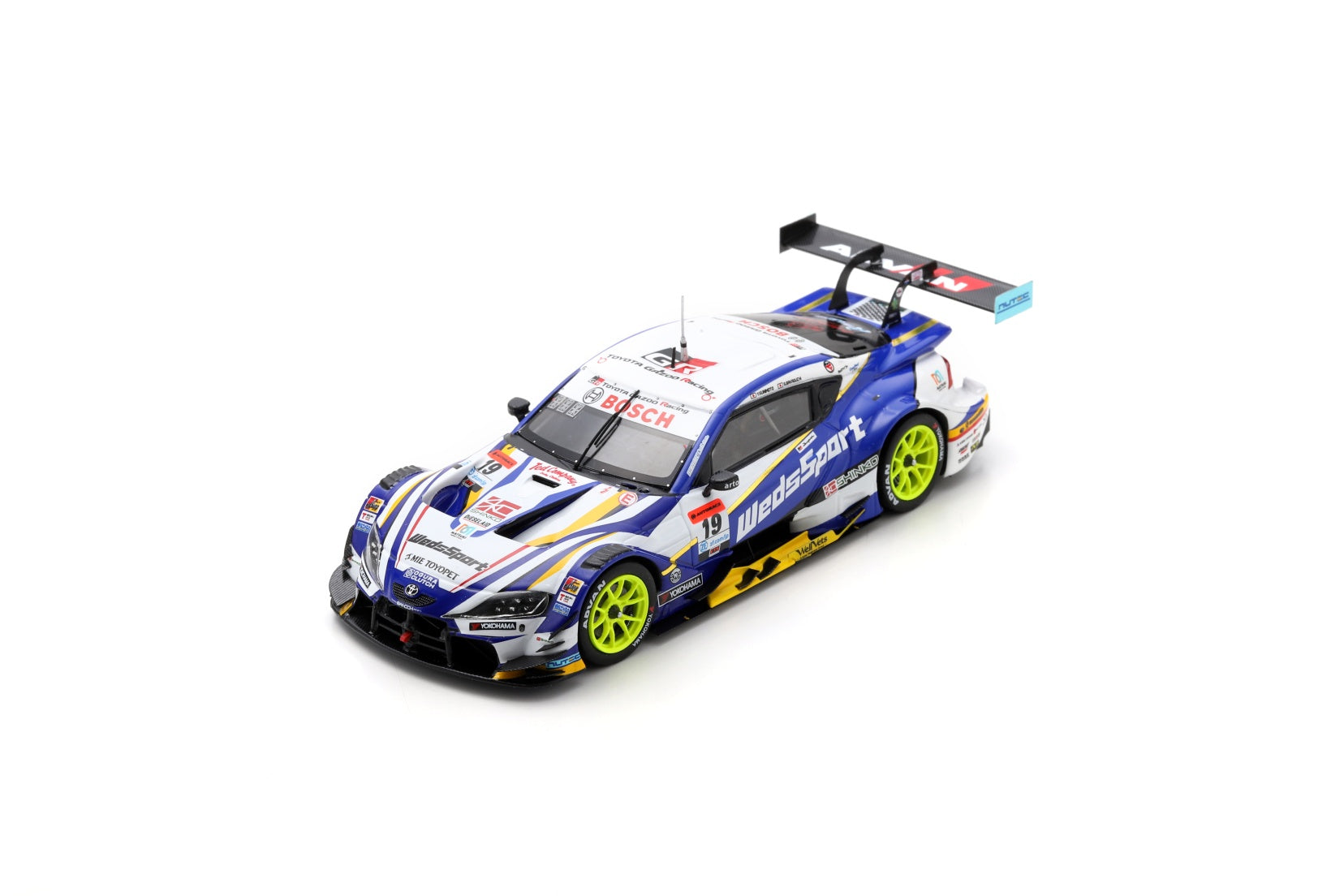 【2023年秋以降順次発売予定】 Spark SGT057 1/43 WedsSport ADVAN GR Supra No.19 TGR TEAM  WedsSport BANDOH GT500 SUPER GT 2023 - , Yuji Kunimoto - Sena Sakaguchi