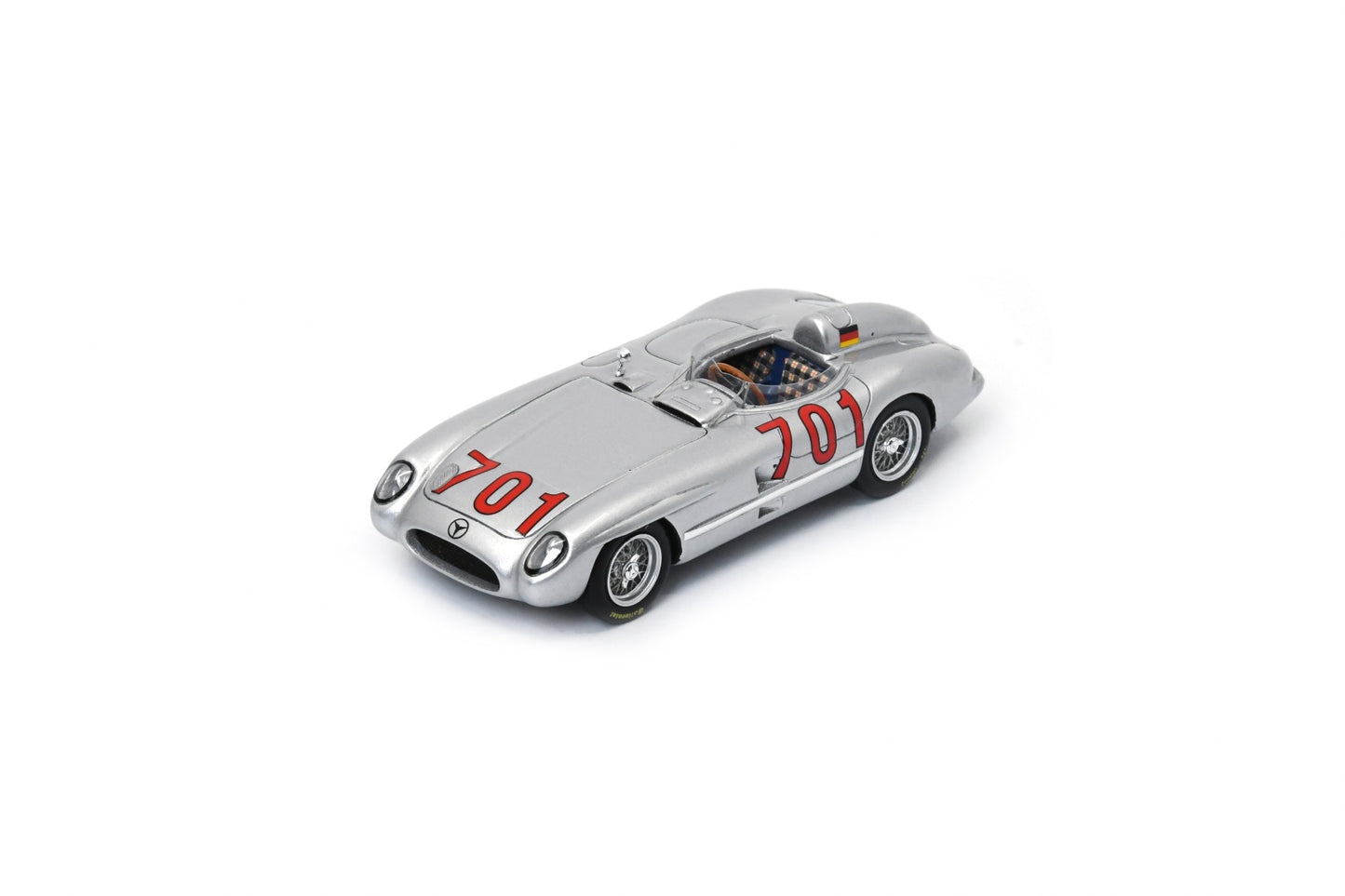 Spark S5891 1/43 Mercedes 300 SLR No.701 Mille Miglia 1955K. Kling (mono posto W21 6171)