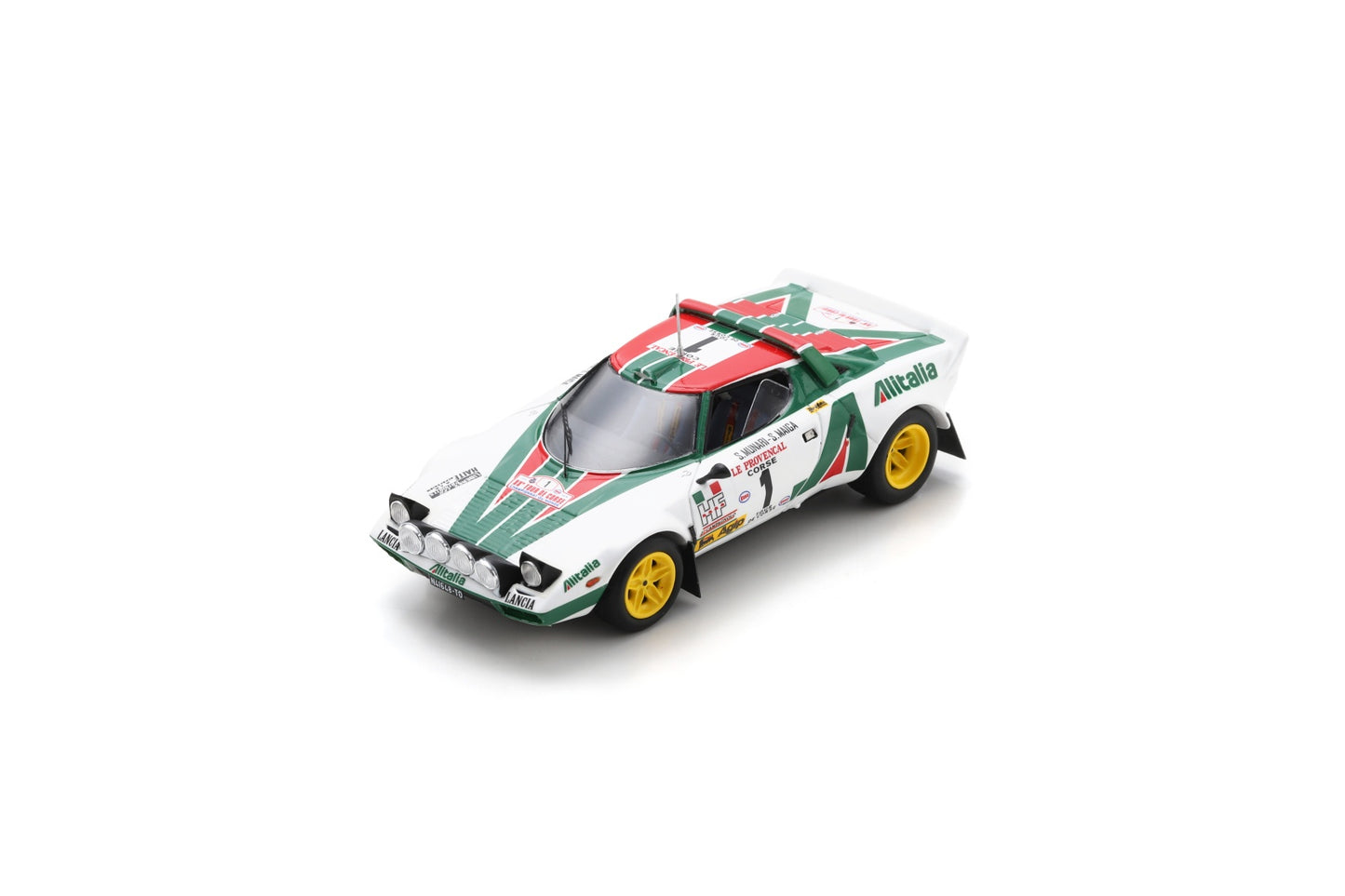Spark S9089 1/43 Lancia Stratos HF No.1 Winner Tour de Corse - Rallye de France 1976 S. Munari - S. Maiga