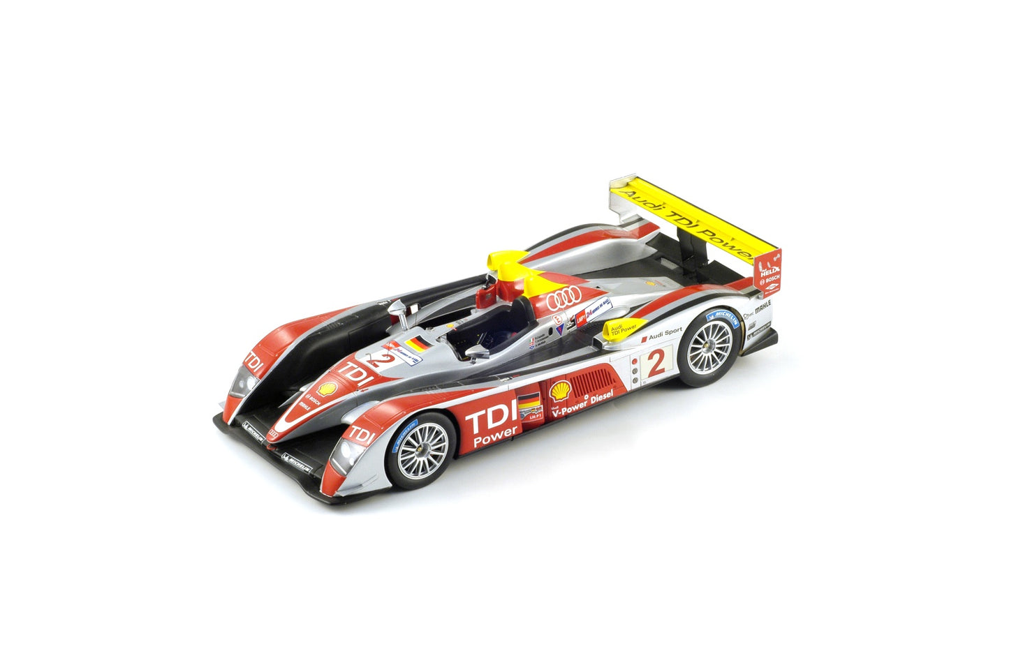 【2024年6月以降】 Spark 18LM08 1/18 Audi R10 TDI No.2 Winner 24H Le Mans 2008 A. McNish - R. Capello - T. Kristensen