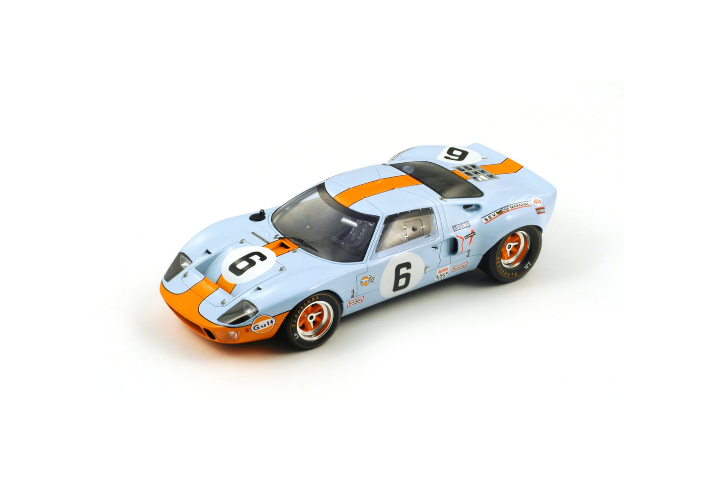 【2024年10月以降発売予定】 Spark 18LM69 1/18 Ford GT 40 No.6 Winner 24H Le Mans 1969 J. Ickx - J. Oliver