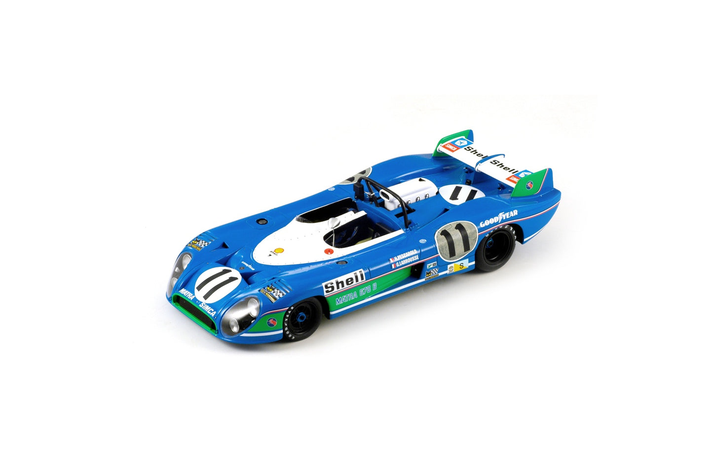 【2024年10月以降発売予定】 Spark 18LM73 1/18 Matra Simca MS 670 B No.11 Winner 24H Le Mans 1973 H. Pescarolo - G. Larrousse