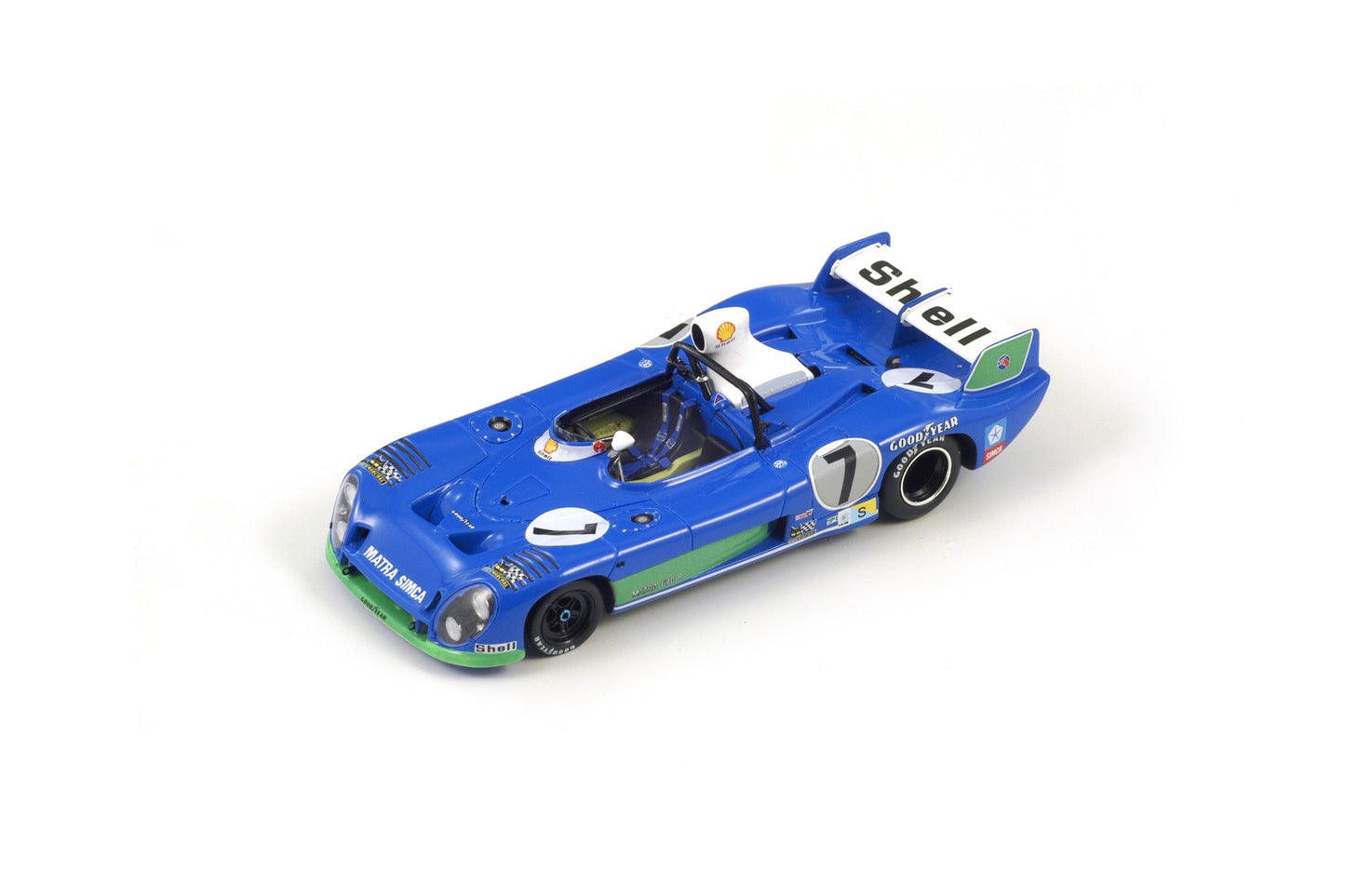 【2024年6月以降発売予定】 Spark 18LM74 1/18 Matra Simca MS 670 B No.7 Winner 24H Le Mans 1974 H. Pescarolo - G. Larrousse