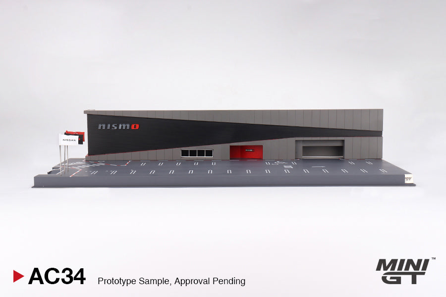 MINI GT MGTAC34 1/64 ジオラマ 日産モータースポーツ&カスタイマイズ NISMOオペレーション