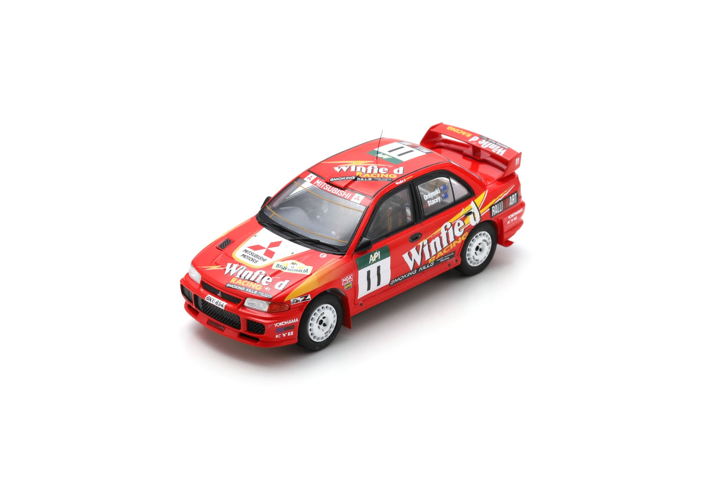 Spark S6516 1/43 Mitsubishi Lancer EVOLUTION Ⅲ No.11 6th Rally API Australia 1997 E. Ordynski - M. Stacey