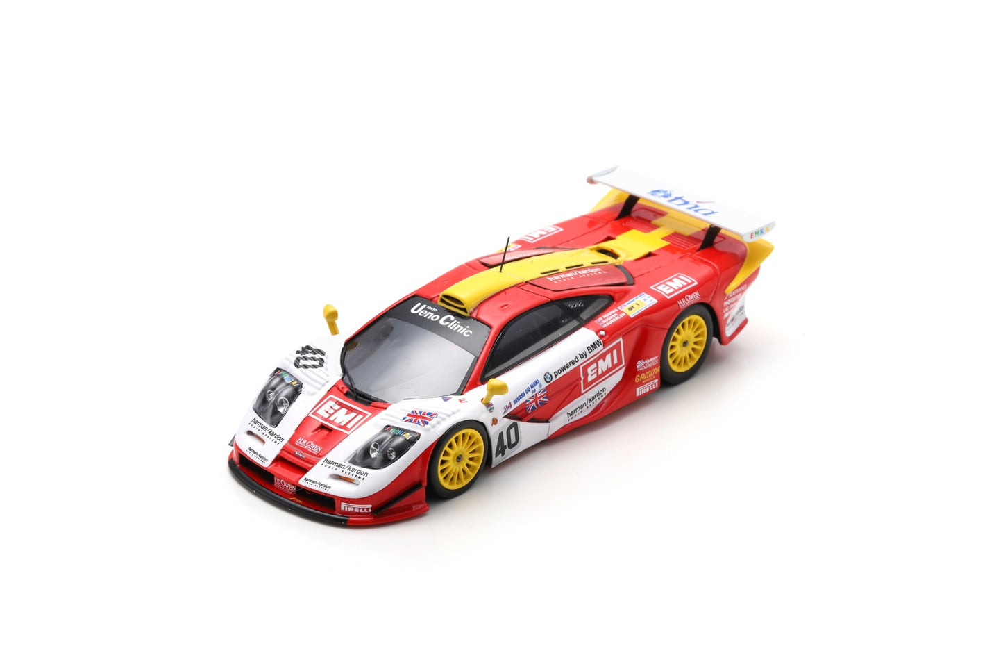 Spark S6681 1/43 McLaren F1 GTR No.40 Gulf Team Davidoff McLaren 4th Le Mans 24H 1998 S. O'Rourke - T. Sugden - B. Auberlen