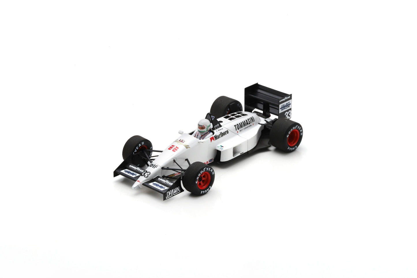 Spark S7208 1/43 Eurobrun ER188 No.33 French GP 1988 Stefano Modena