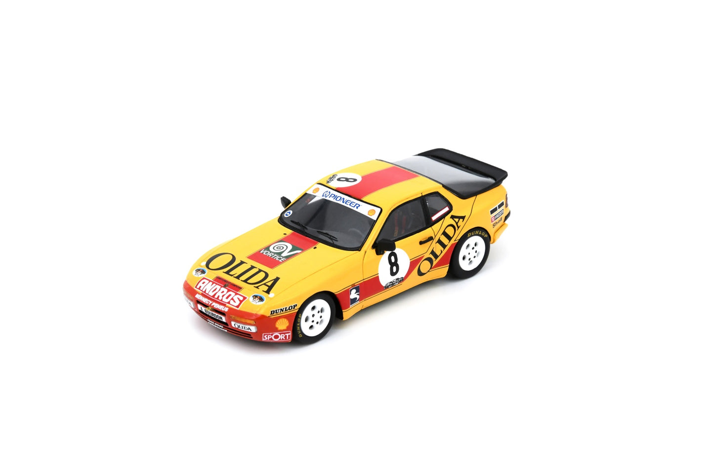 Spark SF312 1/43 Porsche 944 Turbo Cup No.8 French Champion 1988 André Bourdon