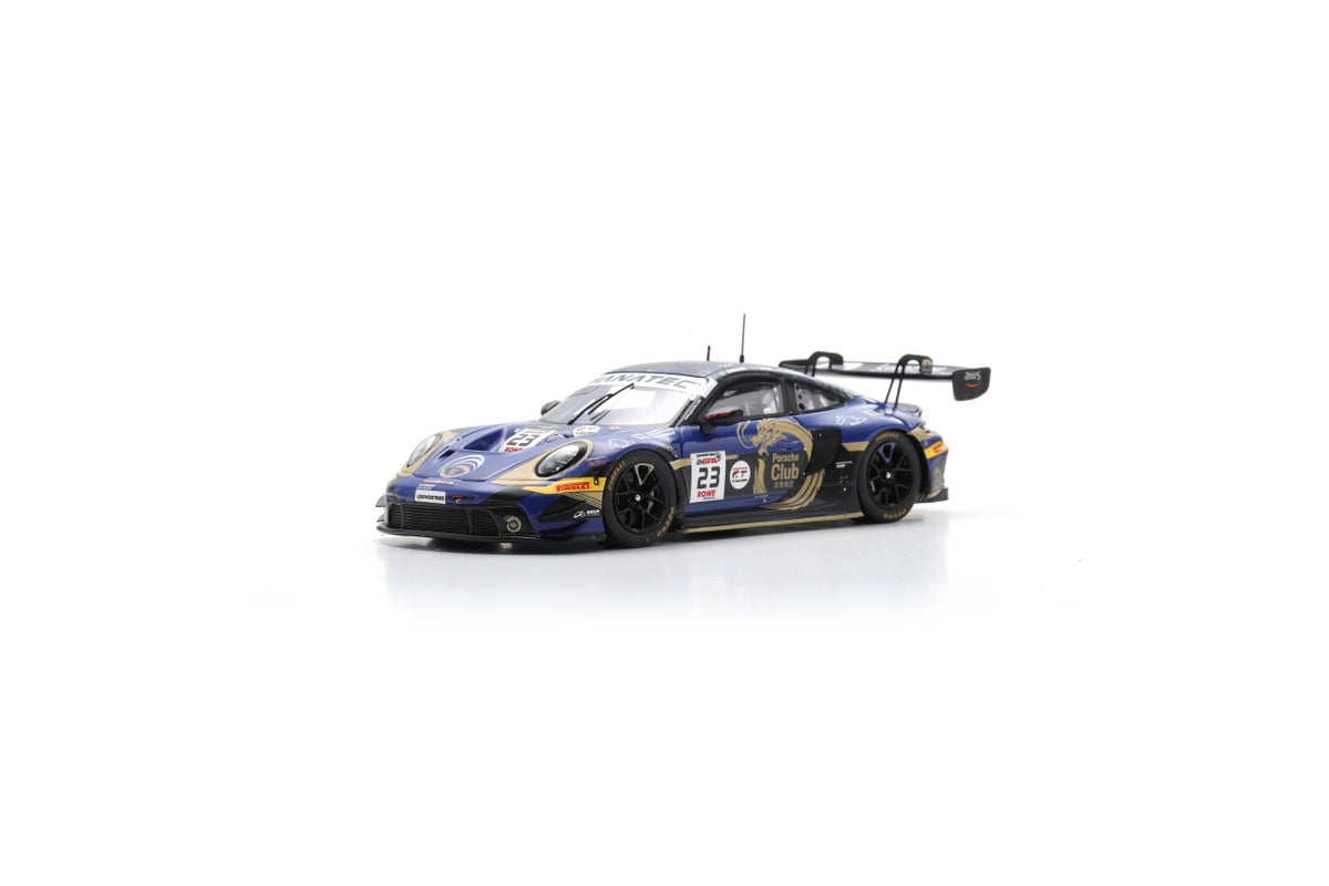 Spark SB801 1/43 Porsche 911 GT3 R (992) No.23 Phantom Global Racing 24H Spa 2024 J. Evans – J. Eriksson – T. Preining