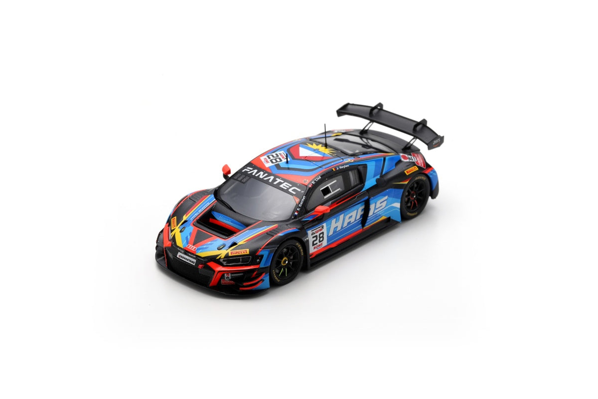 Spark SB823 1/43 Audi R8 LMS GT3 EVO II No.28 Haas RT 24H Spa 2024 S. Gachet – J. Heylen – D. Lind