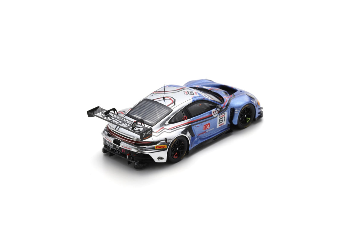 Spark SB833 1/43 Porsche 911 GT3 R (992) No.61 EBM 24H Spa 2024 A. D'Silva – K. Li – E. Bamber – B. Leitch
