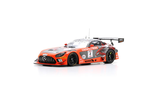 Spark 18SB079 1/18 Mercedes-AMG GT3 EVO No.4 CrowdStrike by Riley Winner PRO-AM class 24H Spa 2024 G. Kurtz – I. James – N. Catsburg – C. Braun