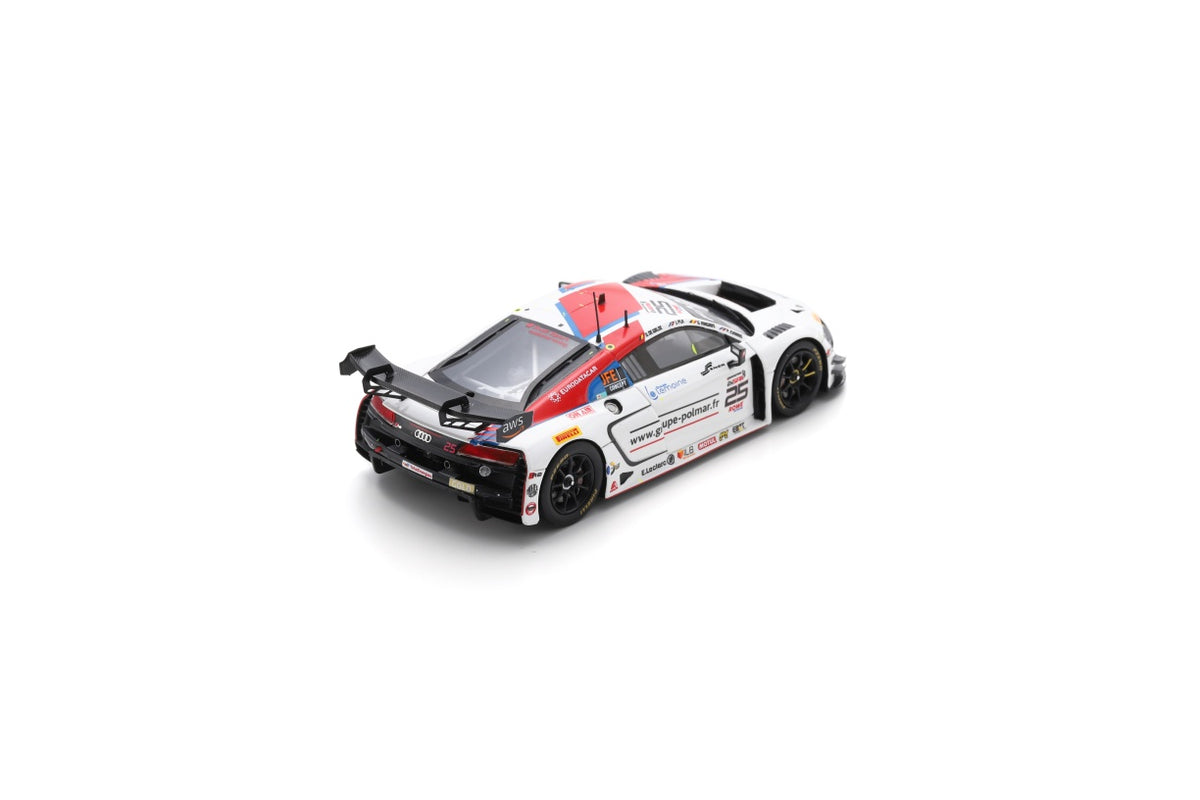 Spark SB791 1/43 Audi R8 LMS GT3 EVO II No.25 Sainteloc Racing 2nd Gold class 24H Spa 2024 P. Evrard – U. De Wilde – J. Pla – G. Magnus
