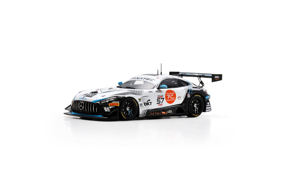 Spark SB803 1/43 Mercedes-AMG GT3 EVO No.57 Winward Racing 3rd Silver class 24H Spa 2024 T. Sathienthirakul – D. Arrow – C. Caresani