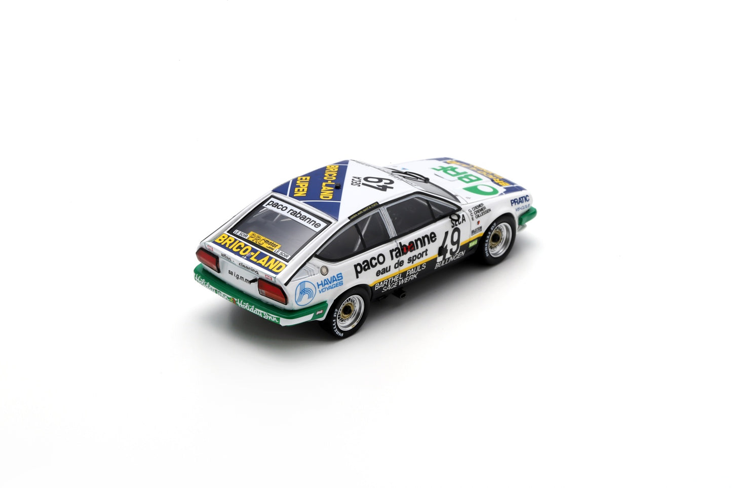 Spark SB428 1/43 Alfa Romeo GTV 6 No.49 24H Spa 1986 E. Gillessen - G. Cremer - C. Cremer