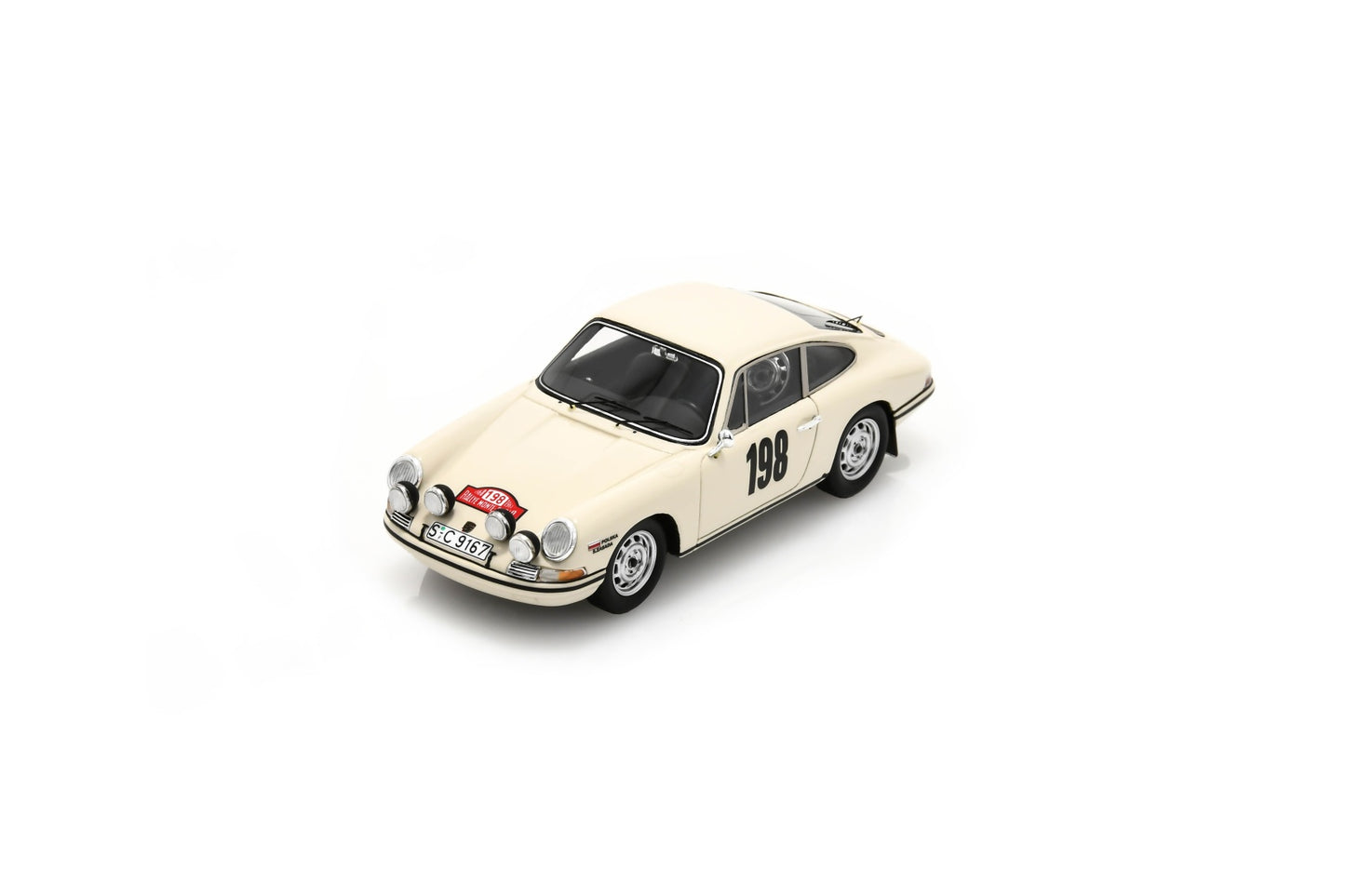 Spark S6609 1/43 Porsche 911 T/R No. 198 Rally Monte Carlo 1968 S. Zasada - J. Dobrzański