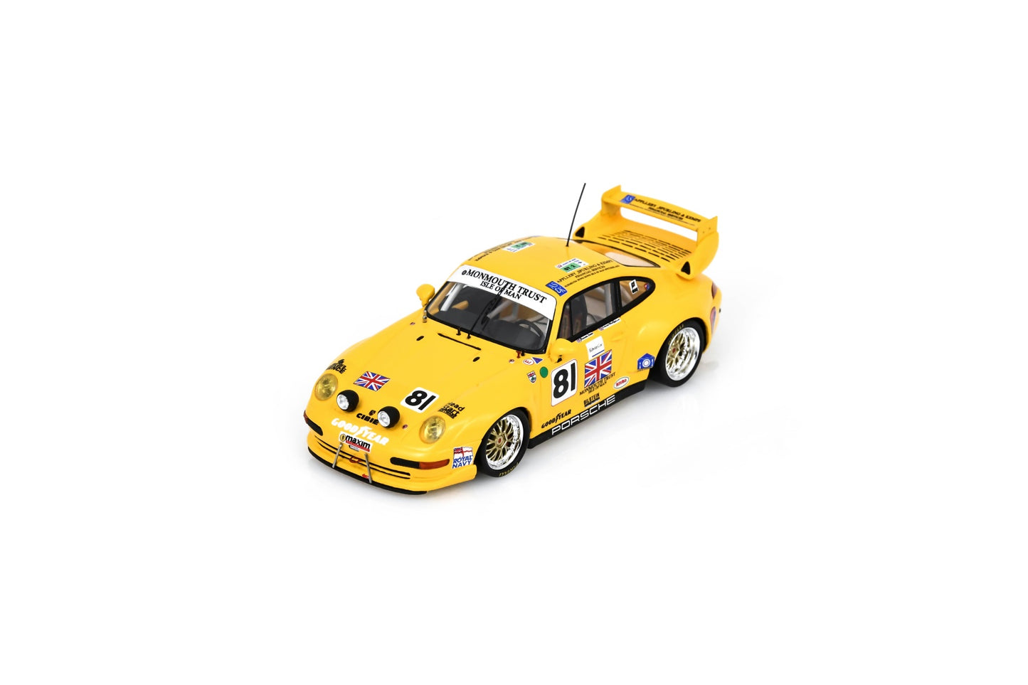 Spark S9900 1/43 Porsche 911 GT2 No.81 17th Le Mans 24H 1995 N. Adams - R. Jones - G. Mc Quillan