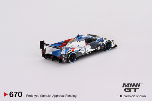 MINI GT MGT00670-L 1/64 BMW M ハイブリッド V8 GTP IMSA デイトナ24時間 2023 #24 BMW M チーム RLL