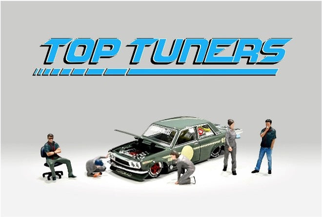 American Diorama AD-2412 1/64 フィギュア トップチューナーズ 6個セット