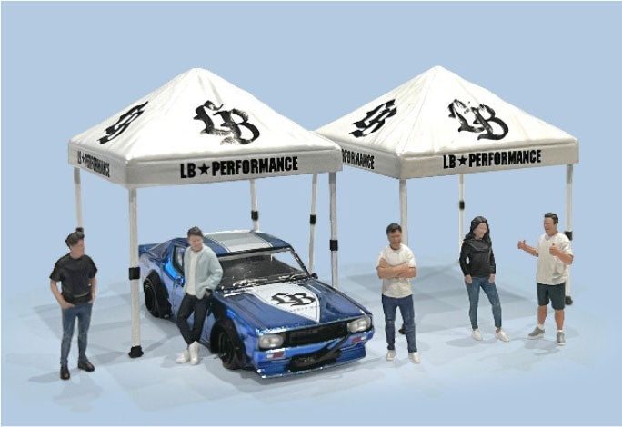 American Diorama AD-2415 1/64 フィギュア チームリバティーウォーク 5個セット