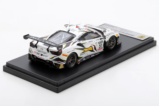 Looksmart LSRC151 1/43 Ferrari 488 GT3 No.51 Iron Lynx 9th 24H Spa 2022 M. Molina - J. Calado - N. Nielsen