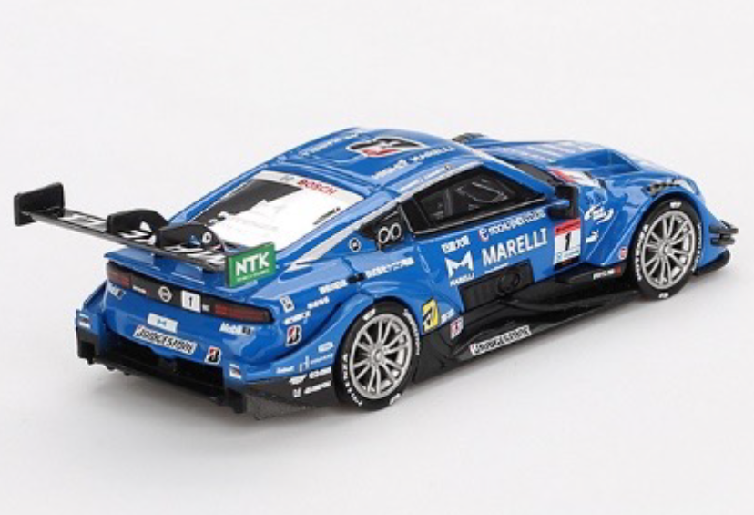 MINI GT MGT00849-BL 1/64 Nissan Z GT500 SUPER GTシリーズ 2023 #1 "MARELLI IMPUL Z" TEAM IMPUL(左ハンドル)