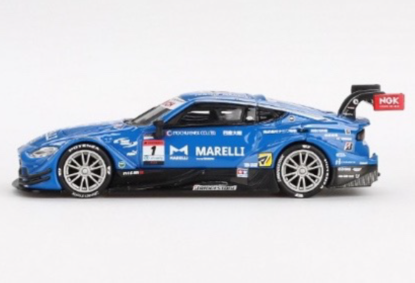MINI GT MGT00849-BL 1/64 Nissan Z GT500 SUPER GTシリーズ 2023 #1 "MARELLI IMPUL Z" TEAM IMPUL(左ハンドル)