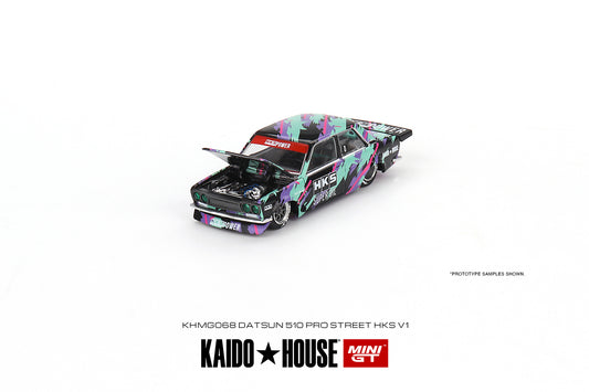 MINI GT KHMG068 1/64 ダットサン KAIDO 510 プロストリート HKS V1