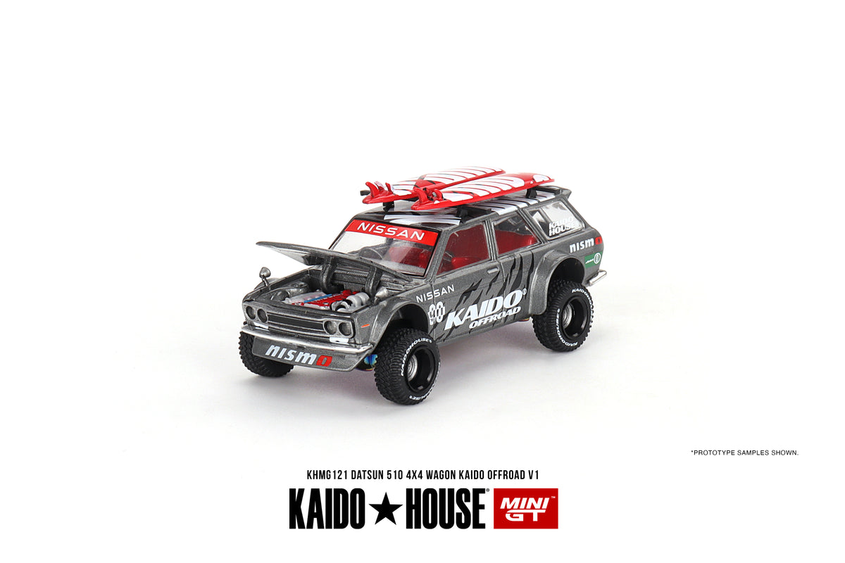 MINI GT KHMG121 1/64 ダットサン KAIDO 510 ワゴン 4x4 Kaido Offroad V1(右ハンドル)