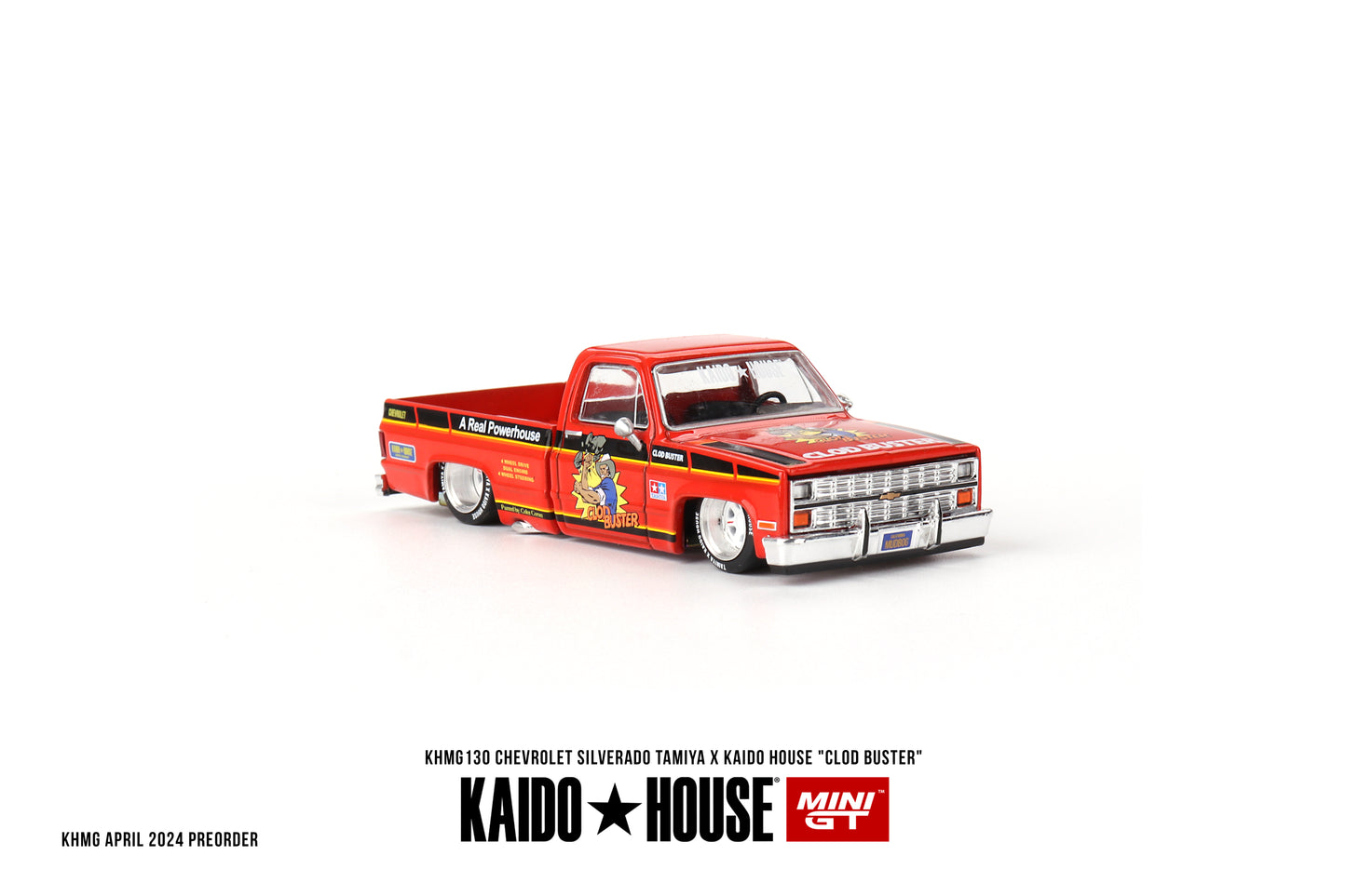 MINI GT KHMG130 1/64 シボレー シルバラード TAMIYA x KAIDO HOUSE "クラッドバスター"(左ハンドル)