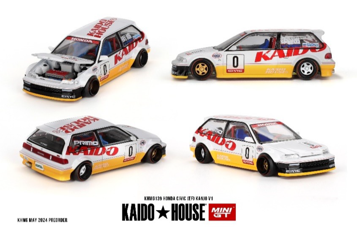 MINI GT KHMG139 1/64 Honda シビック EF Kanjo V1(左ハンドル)