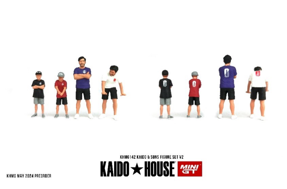MINI GT KHMG142 1/64 KAIDO HOUSE フィギュアセット Kaido & Sons V2