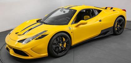 【2026年12月以降発売予定】 Looksmart LS1221B 1/12 Ferrari 458 Speciale - Giallo Modena with Racing Livery