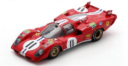 【2027年3月発売予定】 LookSmart LSLM170 1/43 Ferrari 512 S No.11 4th Le Mans 24H 1970 S. Posey - R. Bucknum