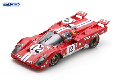 【2027年3月発売予定】 LookSmart LSLM204 1/43 Ferrari 512M No.12 3rd 24H Le Mans 1971 S. Posey - T. Adamowicz