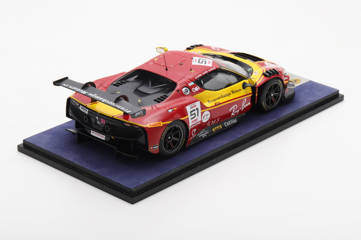 Looksmart LS18RC038 1/18 Ferrari 296 GT3 No.51 AF Corse - Francorchamps Motors 3rd 24H Spa 2025 A. Rovera - V. Abril - A. Pier Guidi
