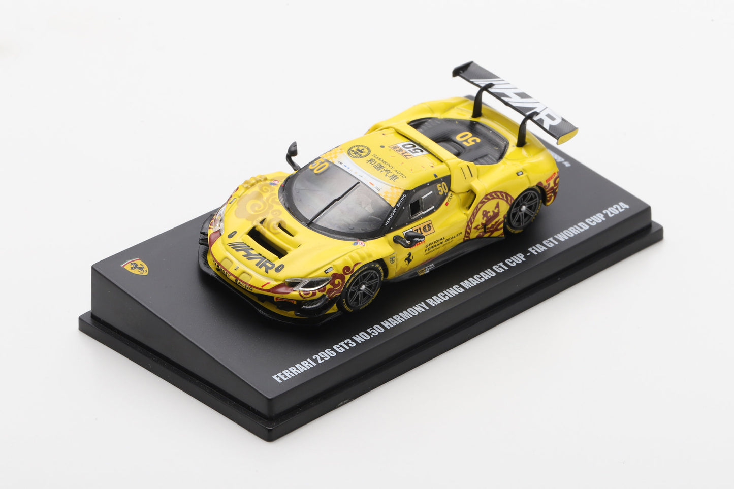 【2026年3月以降発売予定】 Looksmart LS64012 1/64 Ferrari 296 GT3 No.50 Harmony Racing Macau GT Cup - FIA GT World Cup 2024 Ye Yifei
