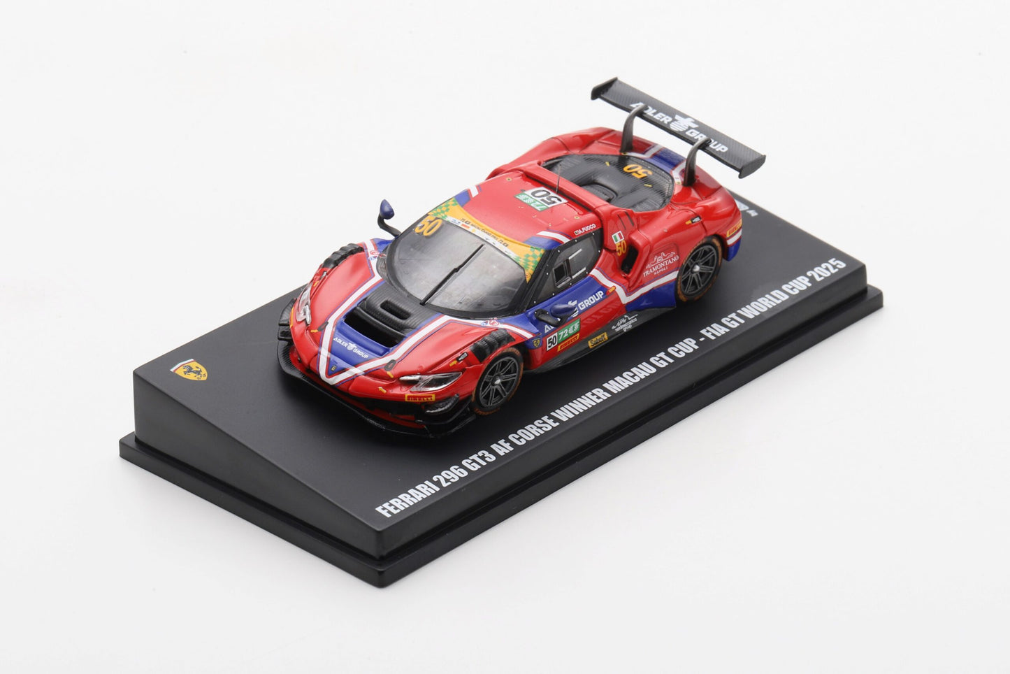 【2027年3月以降発売予定】 Looksmart LS64029 1/64 Ferrari 296 GT3 No.50 AF CORSE Winner Macau GT Cup - FIA GT World Cup 2025 Antonio Fuoco