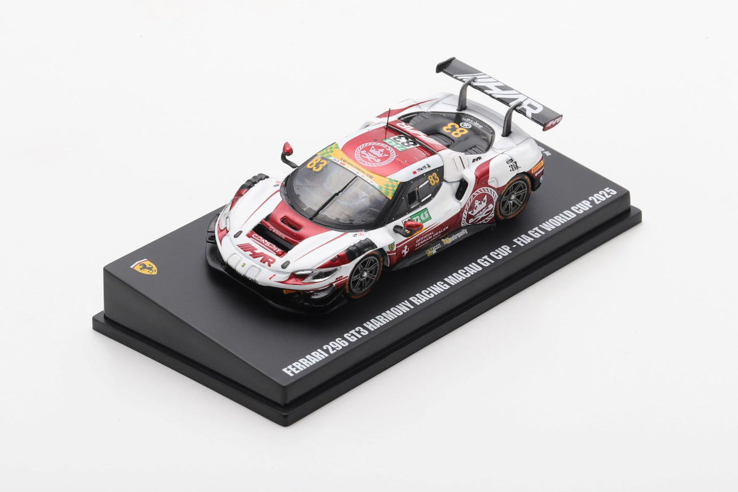 【2027年3月以降発売予定】 Looksmart LS64030 1/64 Ferrari 296 GT3 No.83 Harmony Racing Macau GT Cup - FIA GT World Cup 2025 Ye Yifei