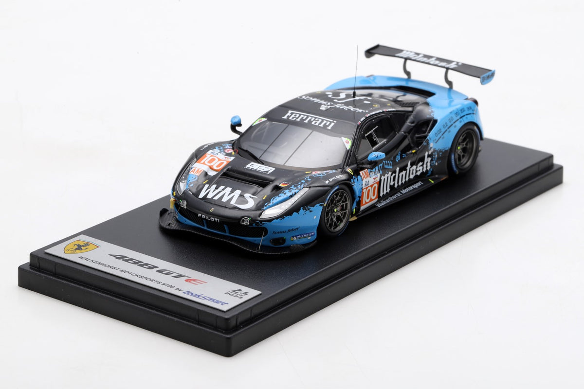 Looksmart LSLM169 1/43 Ferrari 488 GTE EVO No.100 WALKENHORST MOTORSPORT 24H Le Mans 2023C. Hull - A. Haryanto - J. Segal