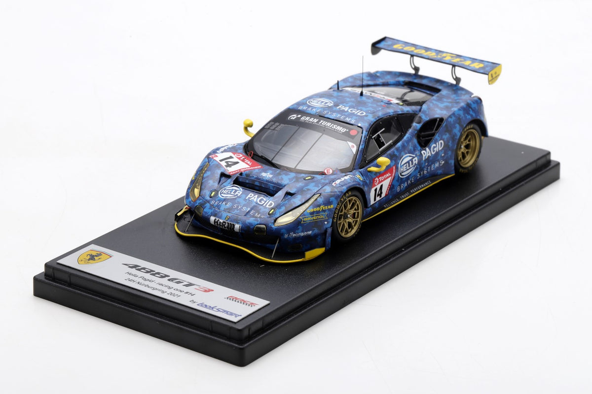 Looksmart LSRC096 1/43 Ferrari 488 GT3 No.14 Hella Pagid - racing one 24H Nürburgring 2021C. Kohlhaas - S. Köhler - M. Jäger - N. Schneider